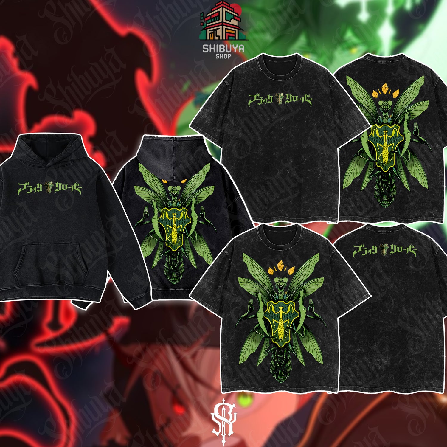 Black Clover - LOUVA-A-DEUS VERDES